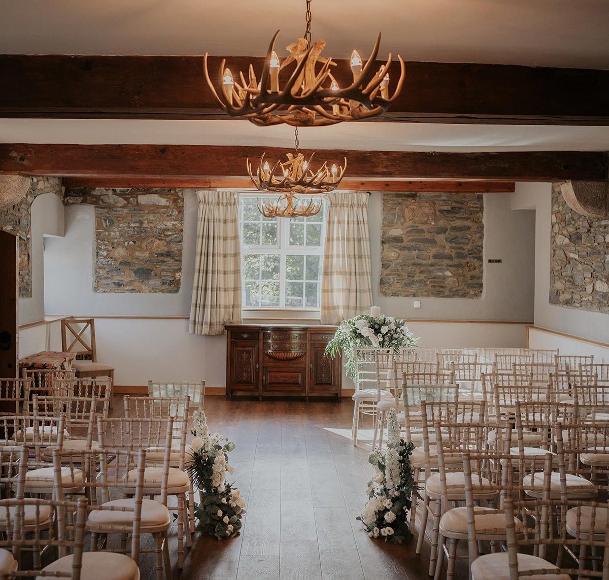 Seating in the ceremony room at Wooladon Estate