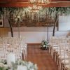 The ceremony room at Wooladon Estate decorated for a wedding