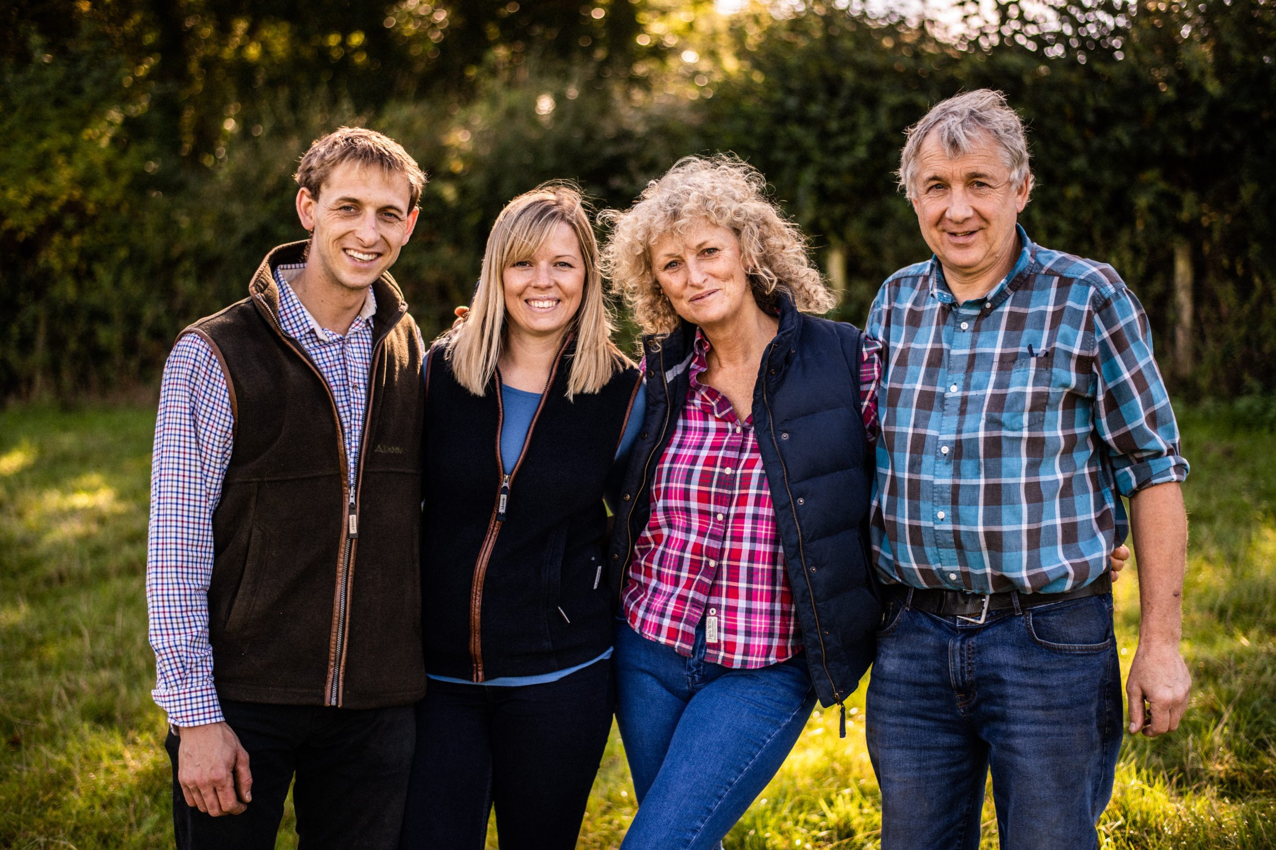 Devon Wedding Venue, Wooladon Estate owners from left to right, Adam, Laura, Jo and Rodger.